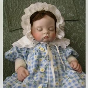 1989 Artist Signed, Beautiful Sleeping Doll